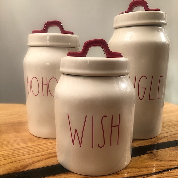 RAE DUNN: Christmas Holiday “Wish” Canister/Jar/Container - Small